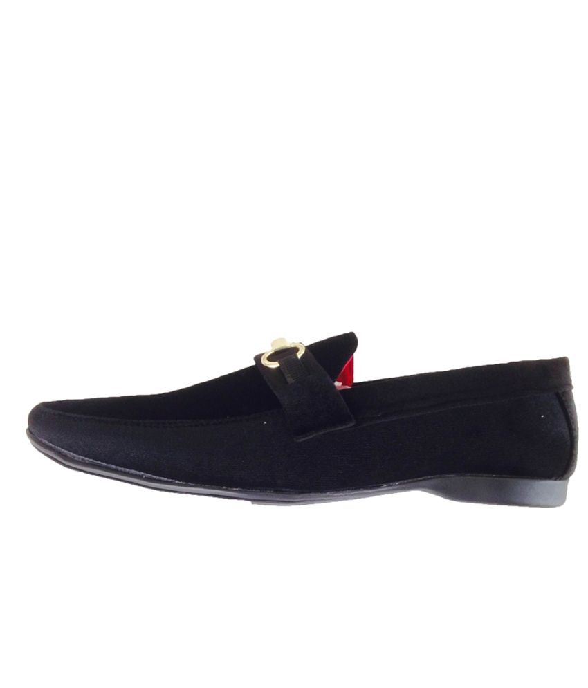 black suede versace loafers