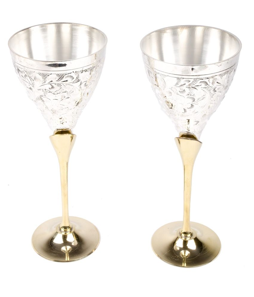 Friends India Designer Silver Wine Glass Buy Online at Best Price in