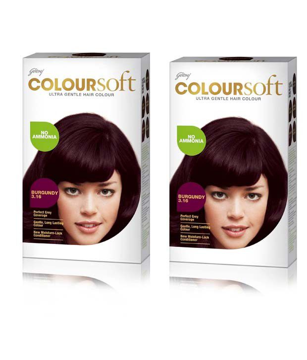 Godrej Coloursoft Hair Colour - Burgundy (Pack of 2)(80ml + 24gm each): Buy  Godrej Coloursoft Hair Colour - Burgundy (Pack of 2)(80ml + 24gm each) at  Best Prices in India - Snapdeal