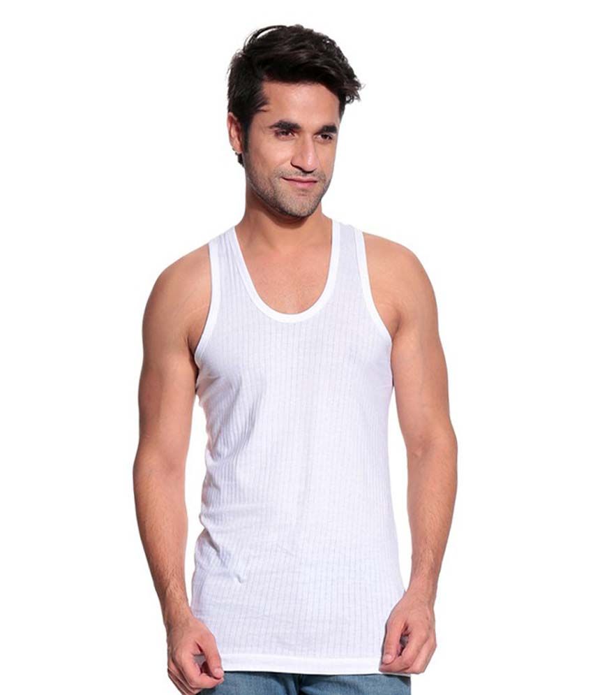 Tojo Margo White Cotton Cut Sleeve Vest Pack Of 10 Buy Tojo Margo