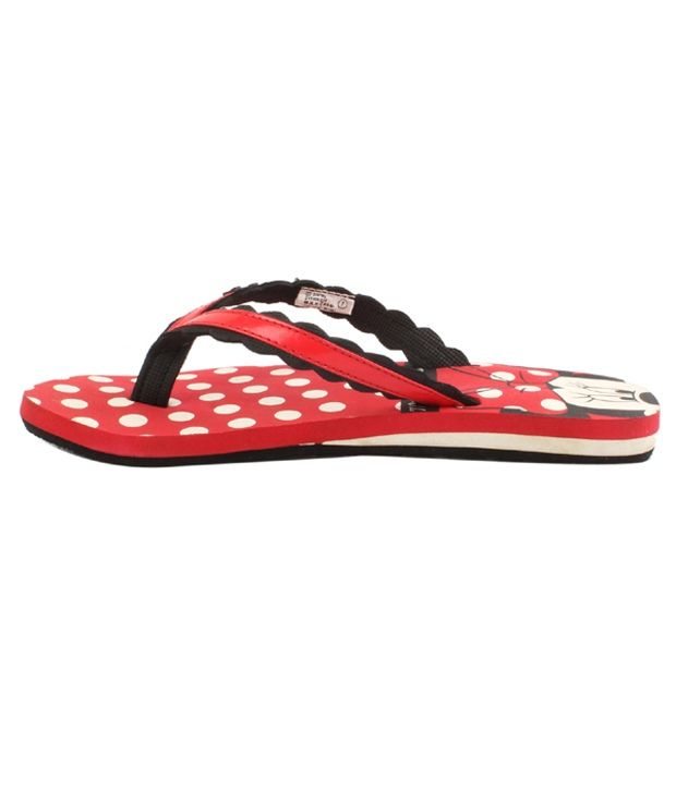 Disney Red Flipflops For Women Price in India- Buy Disney Red Flipflops For Women Online at Snapdeal