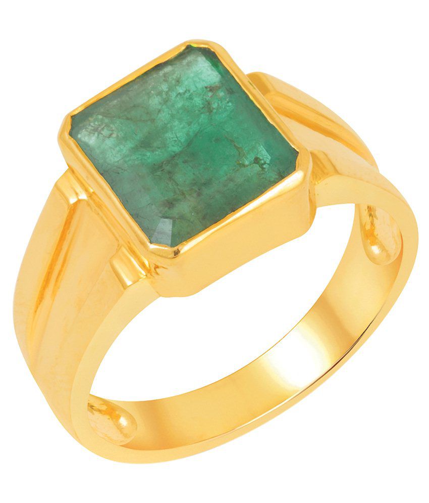 Kundali Emerald (Panna) 18Kt Gold Gemstone Ring: Buy Kundali Emerald ...