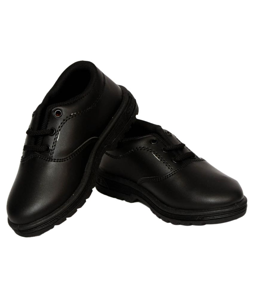 Xpert Black Leather School Shoes For Kids Price in India- Buy Xpert ...