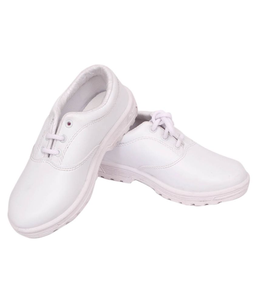 White leather school shoes Clearance