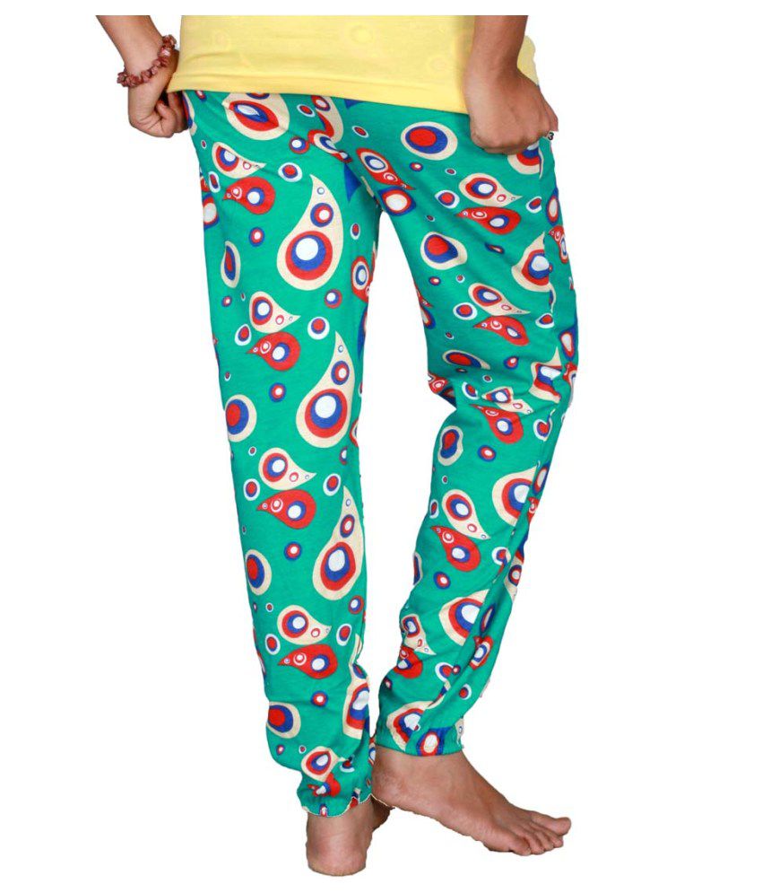 Buy Classy Girls Green Cotton Pajamas Online at Best Prices in India ...