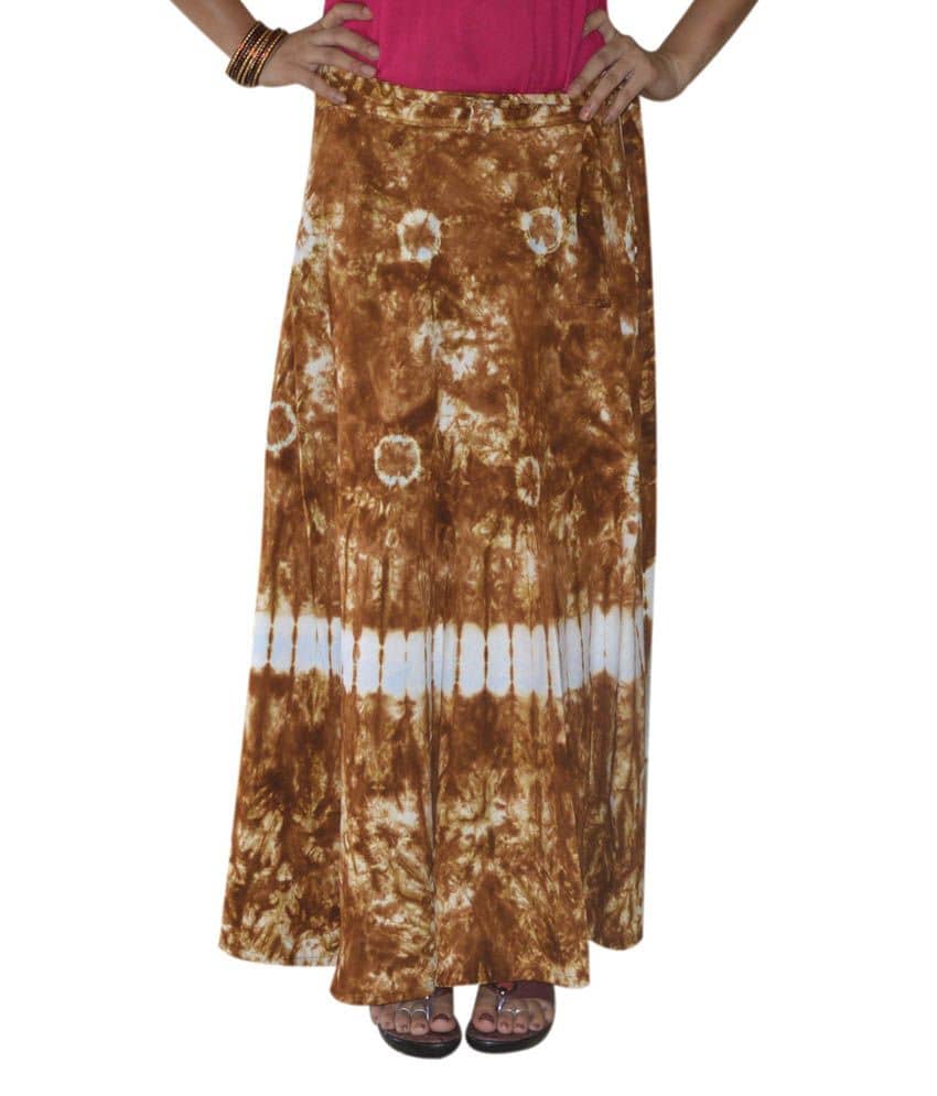 Indian Tie Dye Long Skirt – Cotton Wrap Around, Purple, Ethnic Clothes, Up To 42 Inch Waist