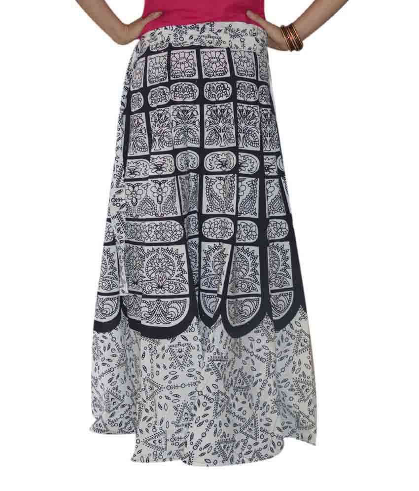 Buy Marusthali Printed Indian Long Skirt Wrap Around Skirt Womens ...