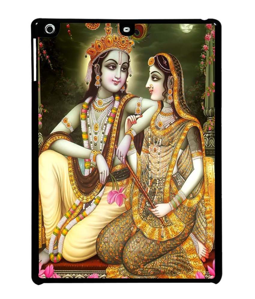 Printvisa Premium Designer Semi Metallic Radha Krishna Back Case Cover ...