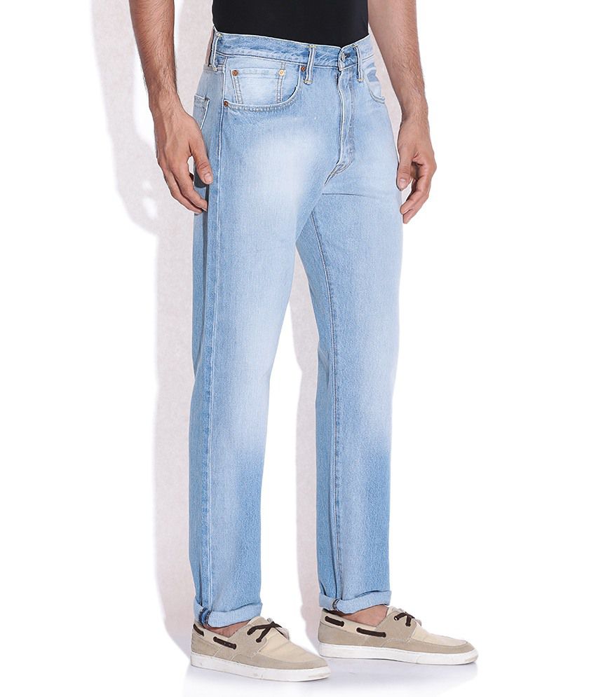 Levis Blue Faded Jeans 501 Buy Levis Blue Faded Jeans 501 Online At