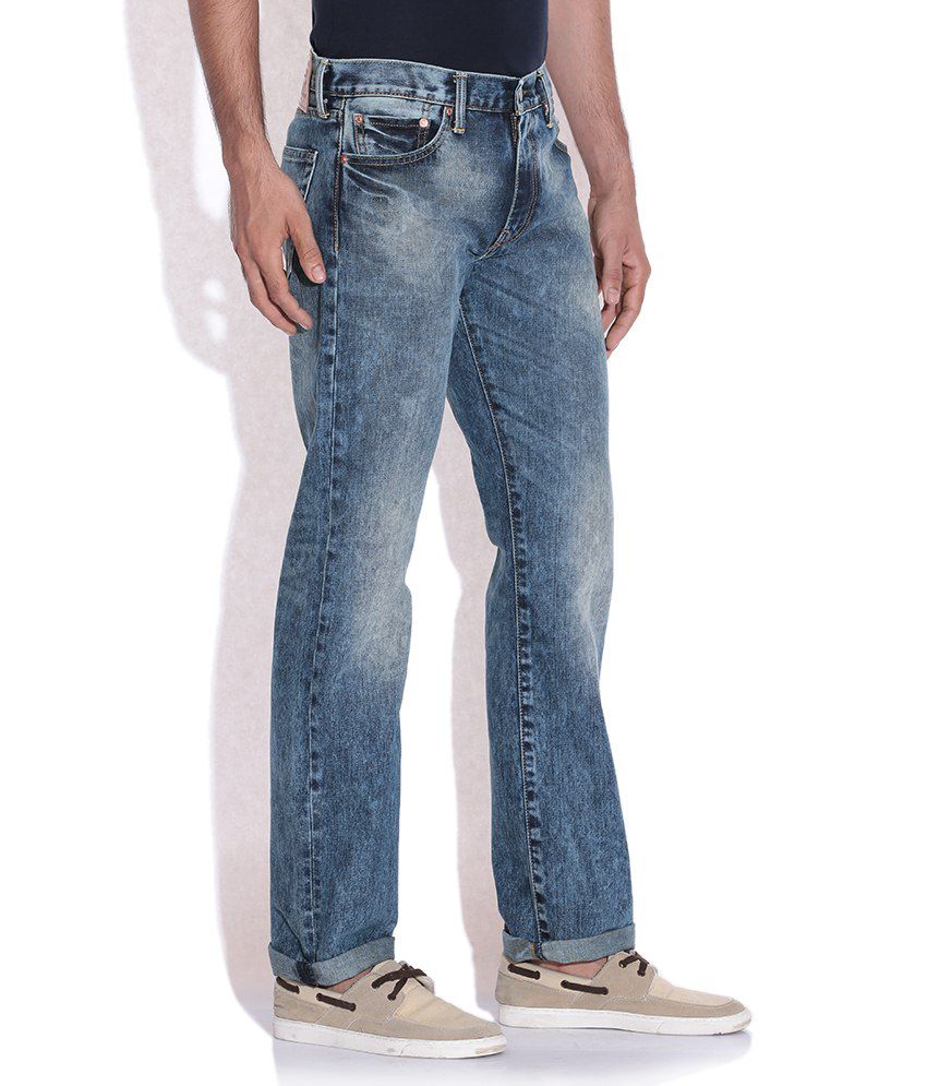 Levis Blue Faded Jeans 504 - Buy Levis Blue Faded Jeans 504 Online at ...