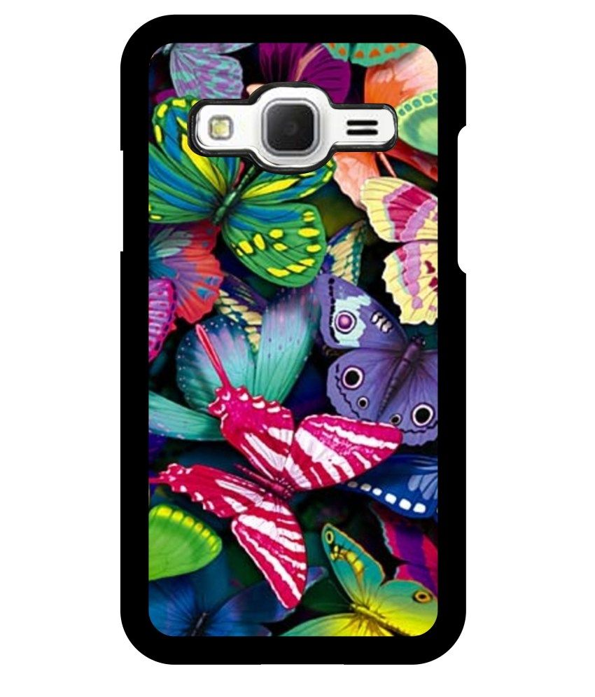 Dot Print Back Cover For Samsung Galaxy Core Prime Colorful Butterfly