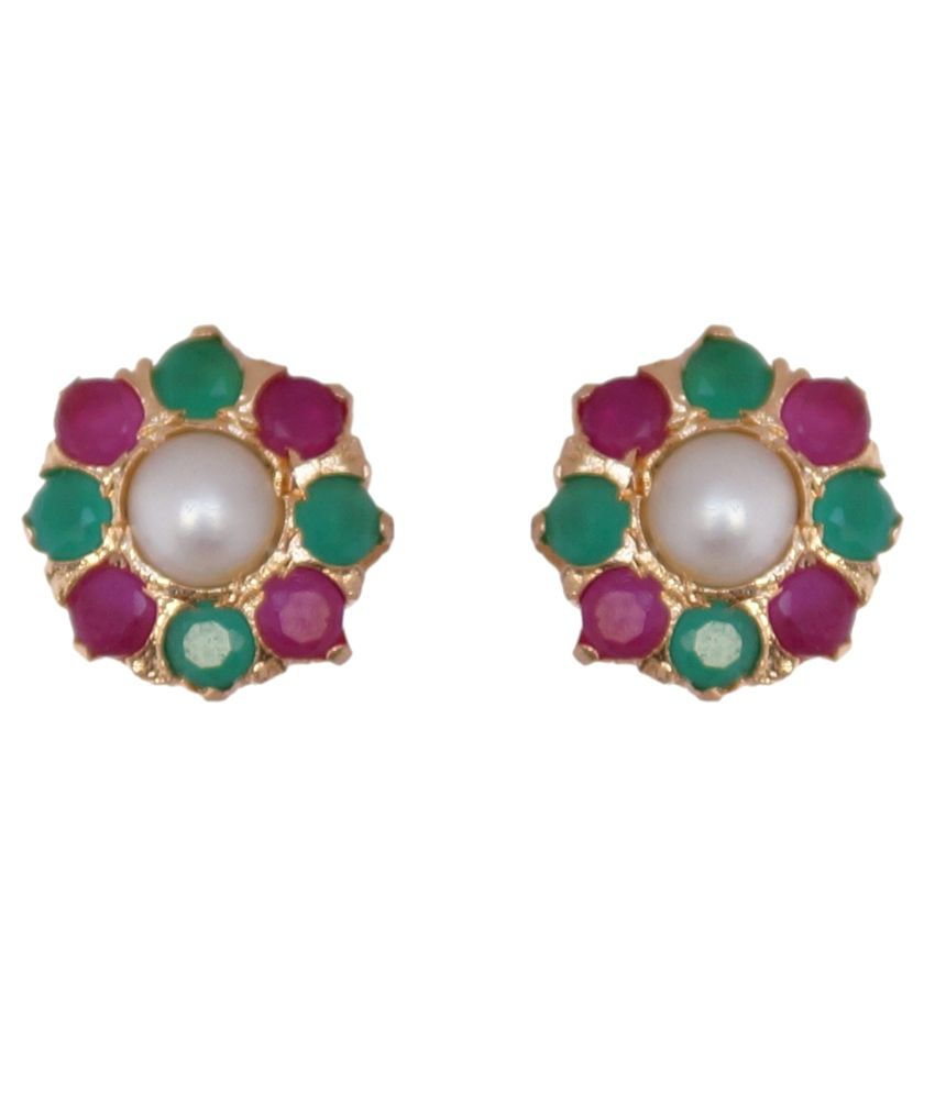 Janki Jewellers Alloy Stud Earrings - Buy Janki Jewellers Alloy Stud ...