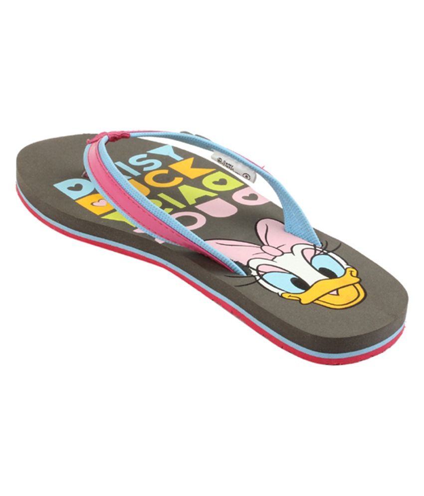 Disney Gray & Pink Flat Slippers Price in India- Buy Disney Gray & Pink Flat Slippers Online at 