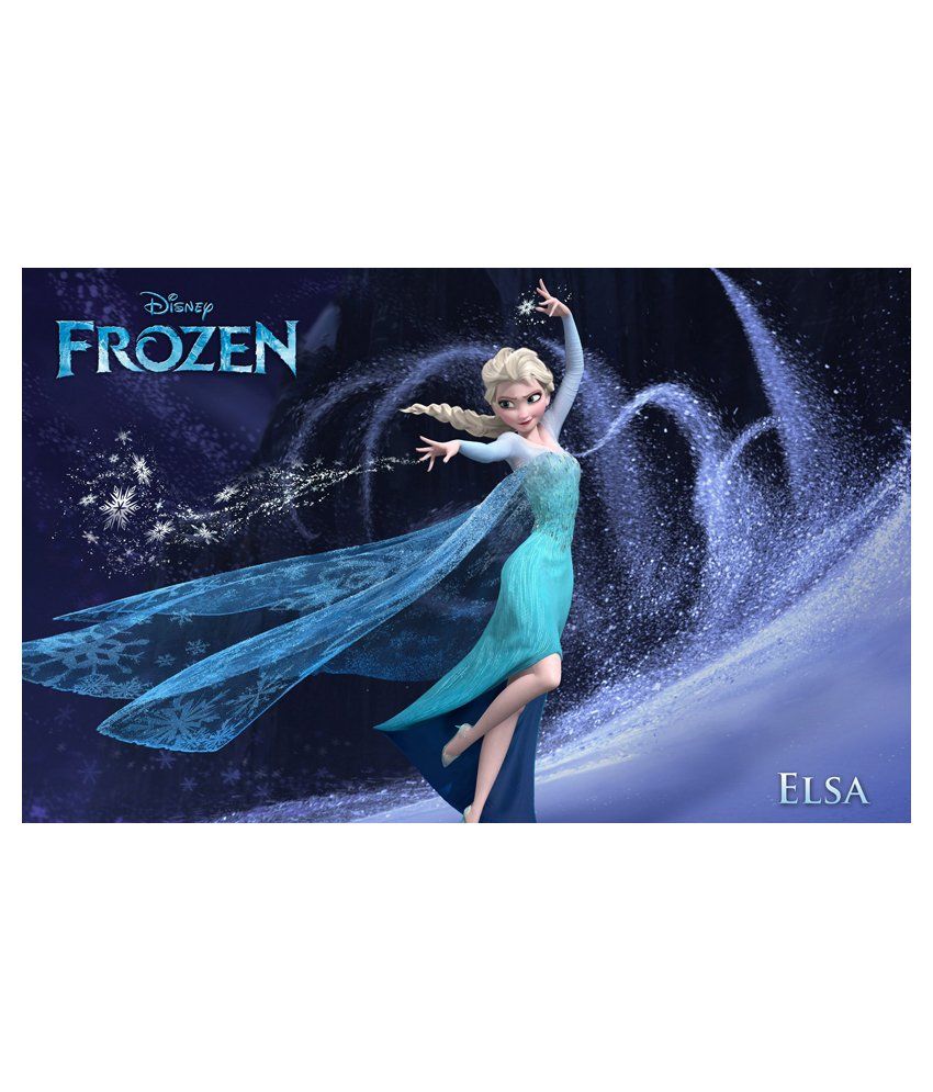 Printhike Glossy Fabric Elsa In Frozen Wall Sticker Buy Printhike