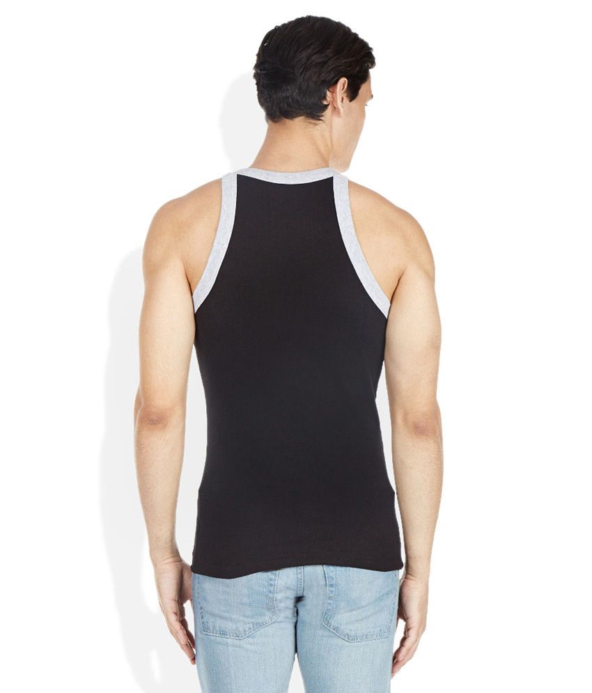 black polo vest mens