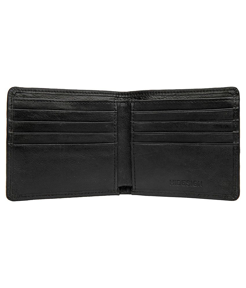 Hidesign 277 017Sb Black Leather Men'S Bifold Wallet: Buy Online at Low ...