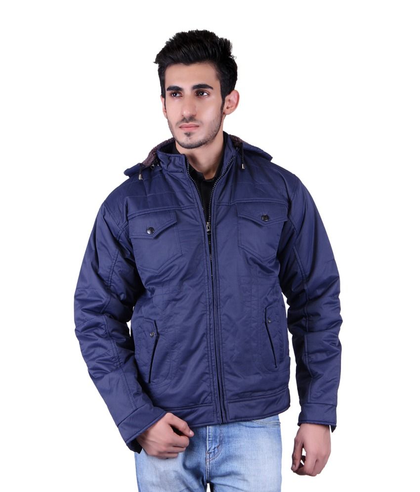 Unifit Blue Nylon Casual Jacket - Buy Unifit Blue Nylon Casual Jacket ...