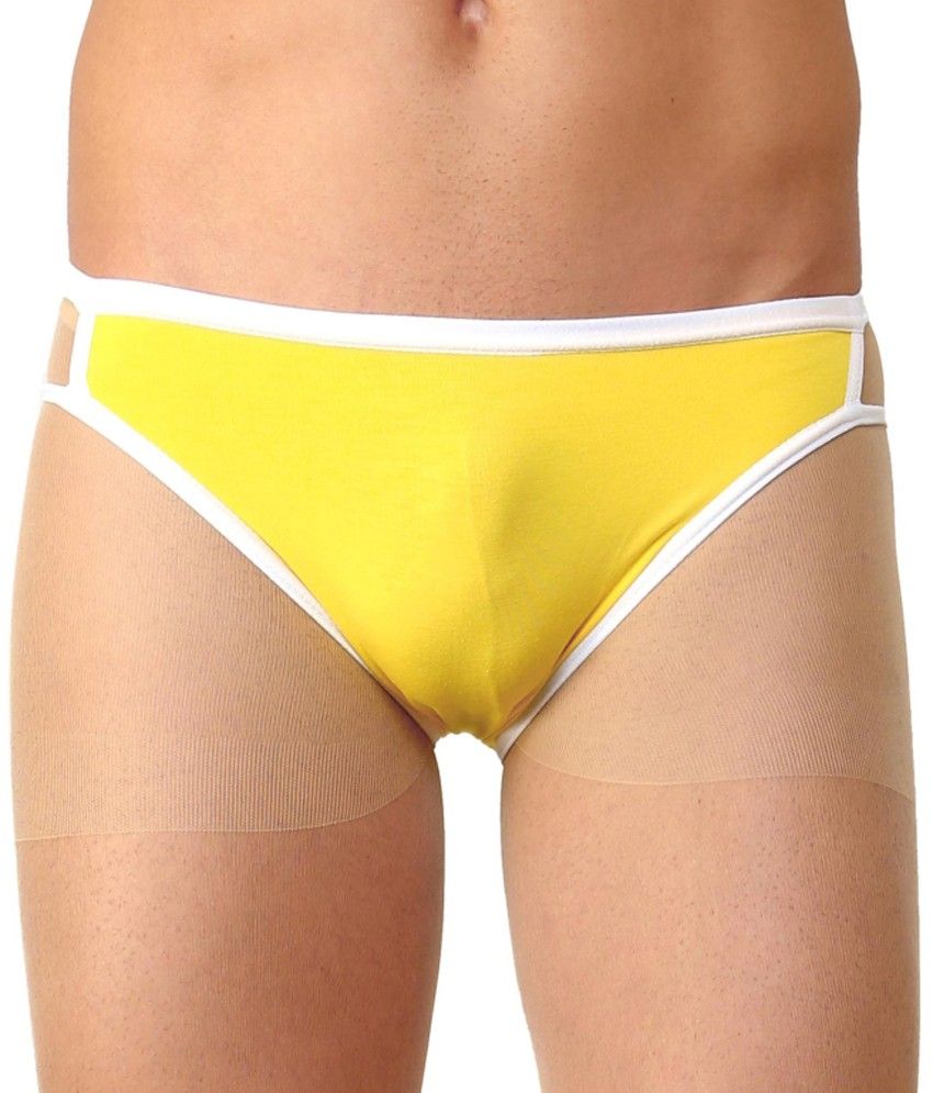 La Intimo Yellow Cotton Mens Briefs Pack Of 1 Buy La Intimo Yellow Cotton Mens 6609