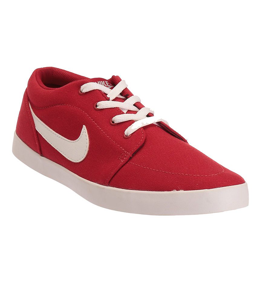nike red stripe shoes