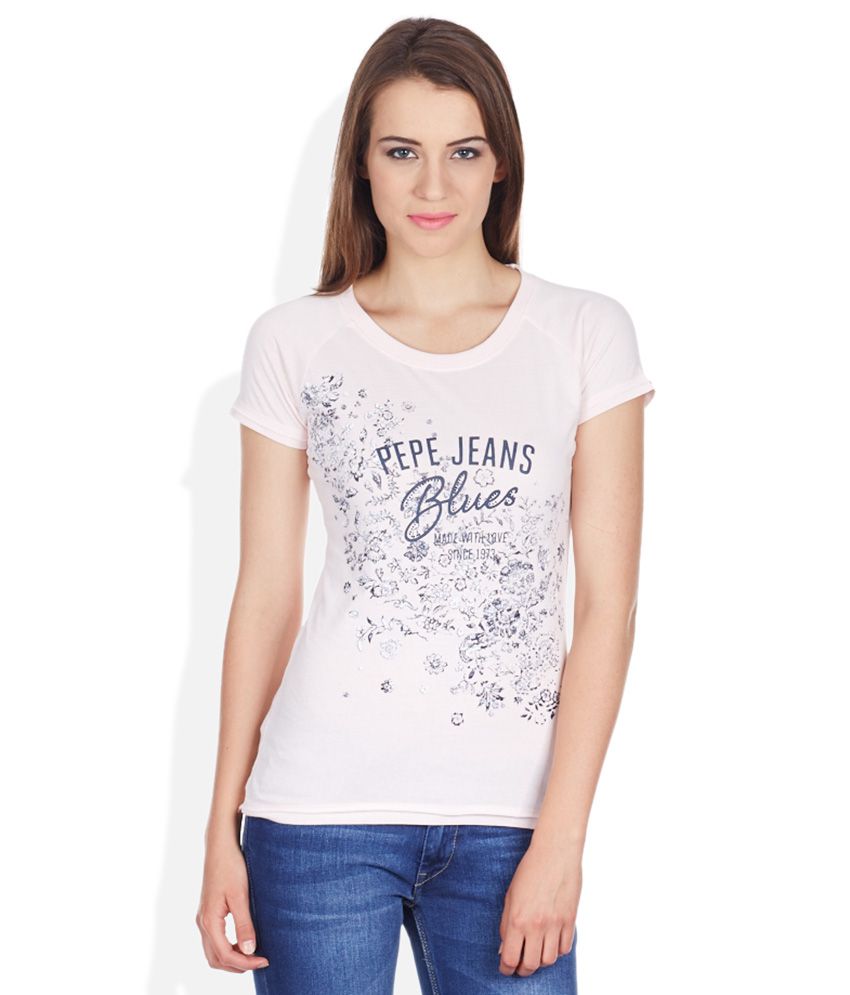 Buy Pepe Jeans Pink T-Shirt Online at Best Prices in India - Snapdeal