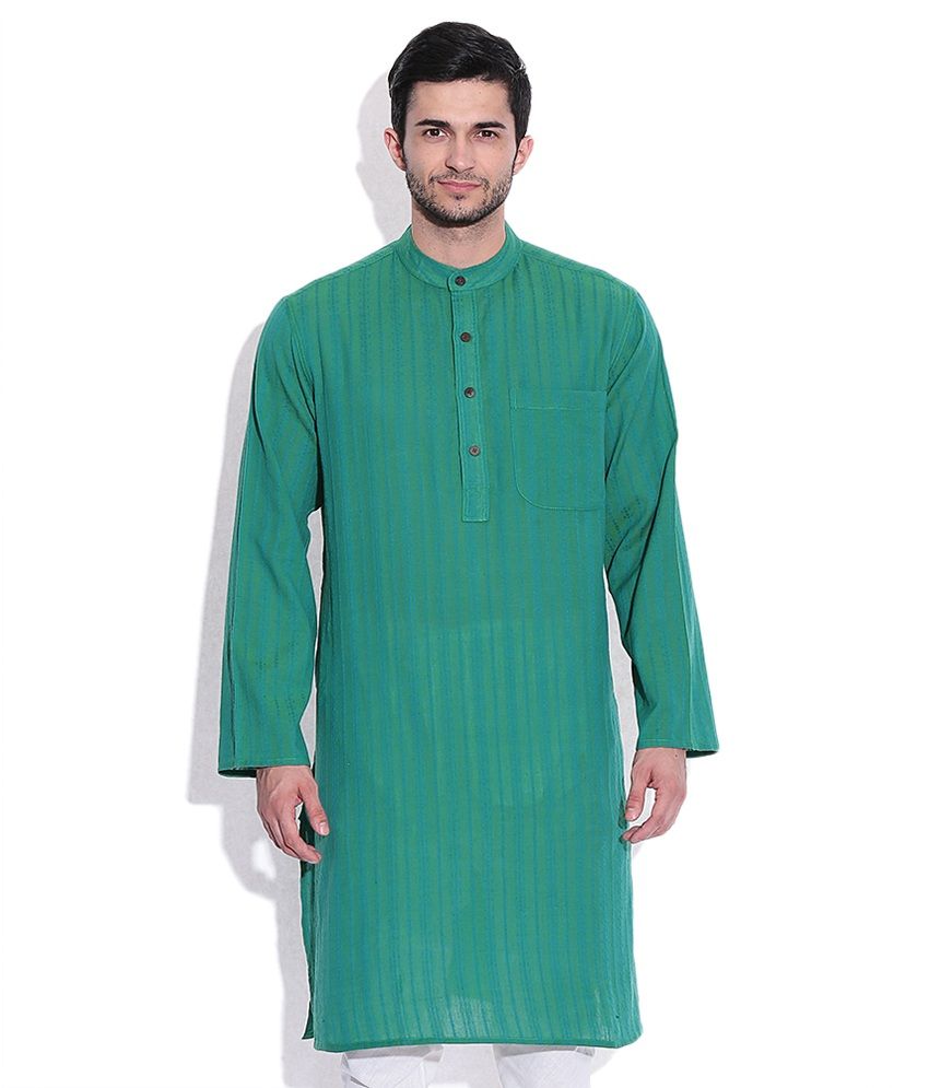 fabindia green kurta