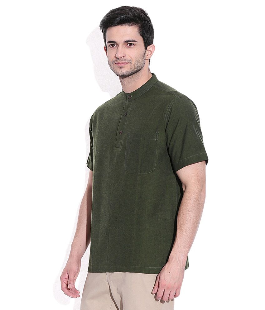 fabindia green kurta