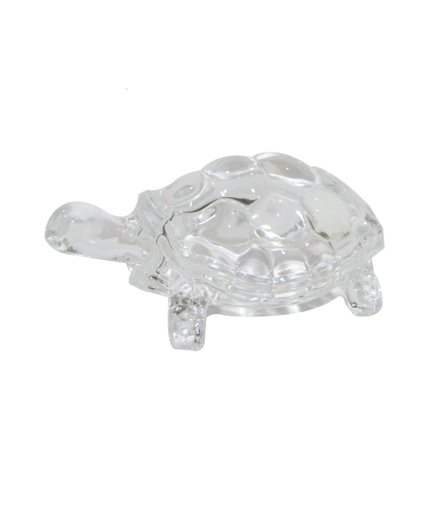     			Anjalika Feng Shui Crystal Tortoise - White