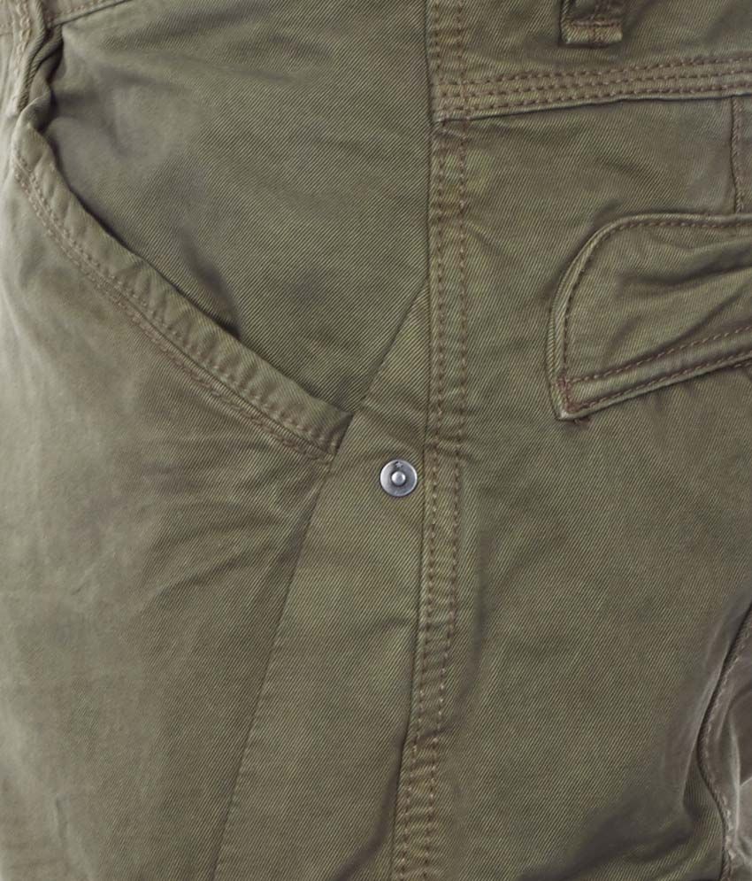 mens green cargos