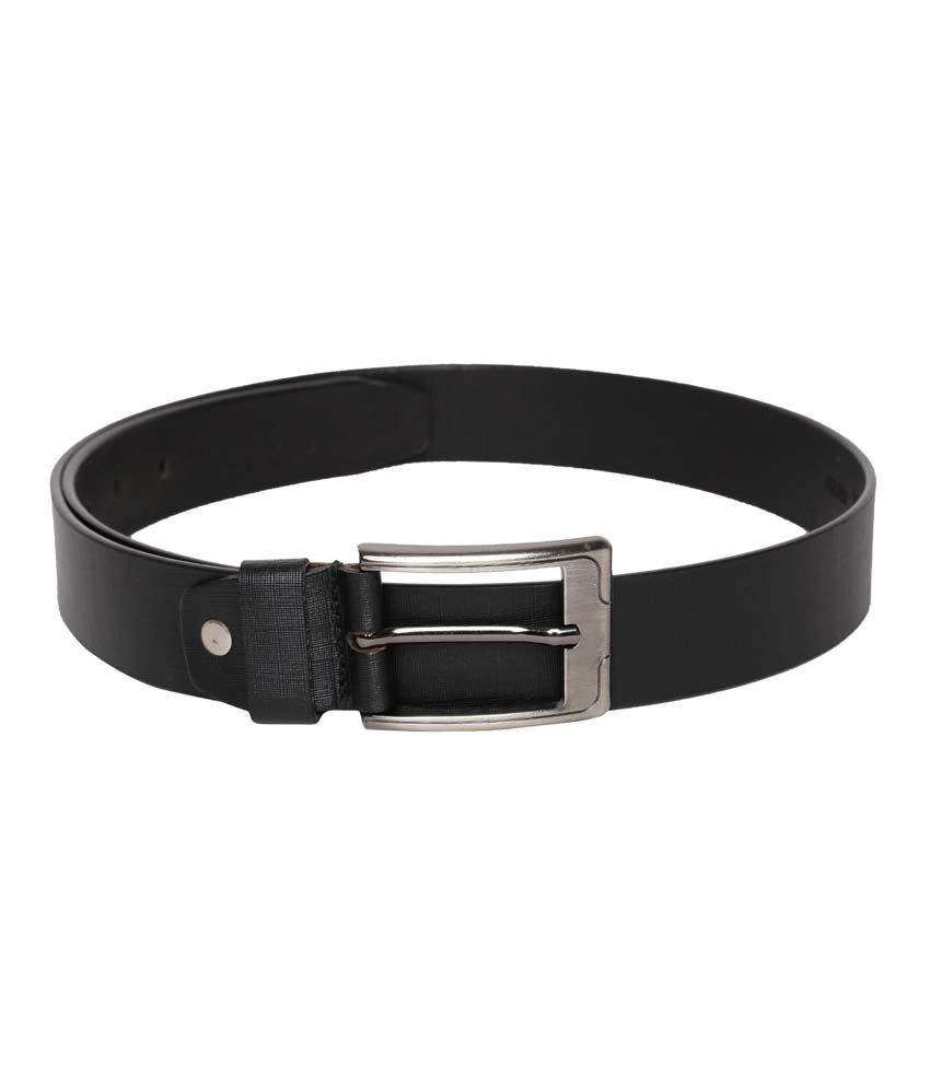 Tasset Black Leather Pin Buckle Formal Belt For Men: Buy Online at Low ...