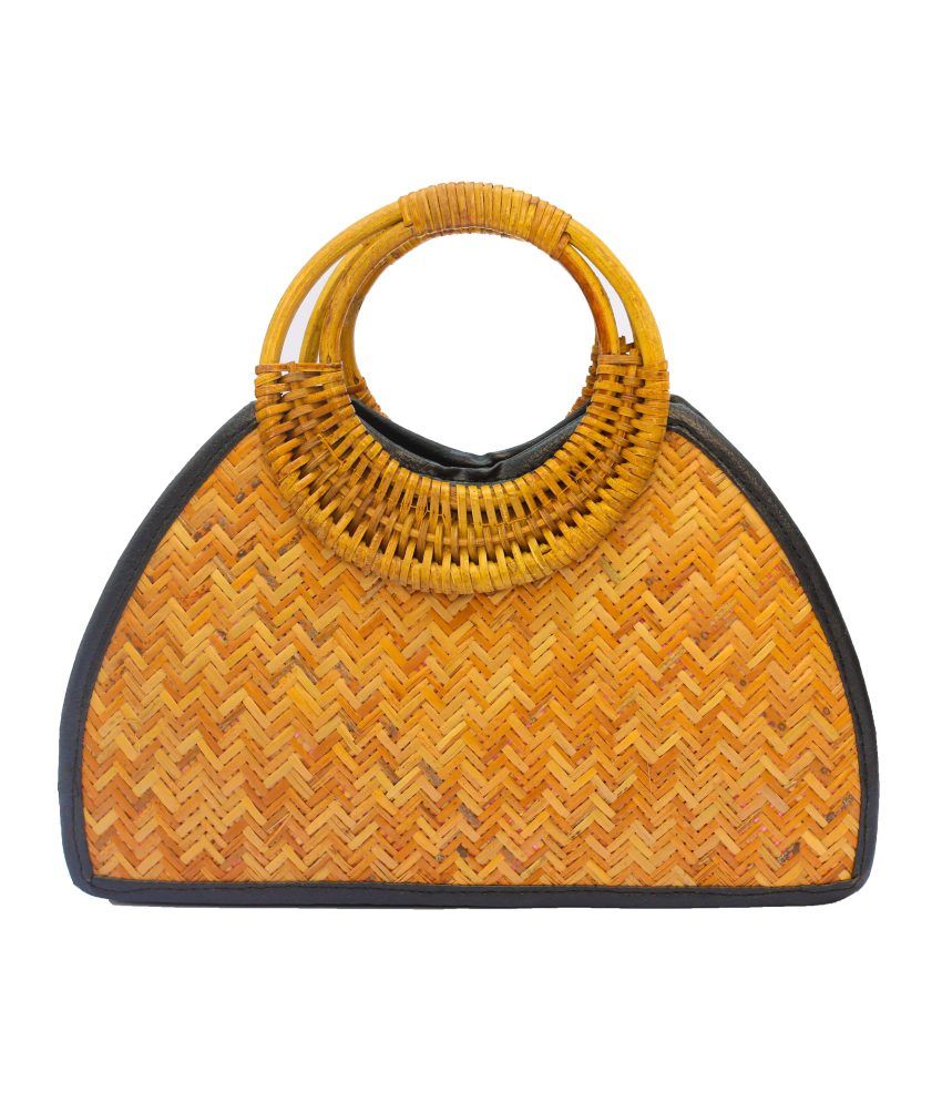 Buy Designer Cane Black Border Clutch at Best Prices in India Snapdeal