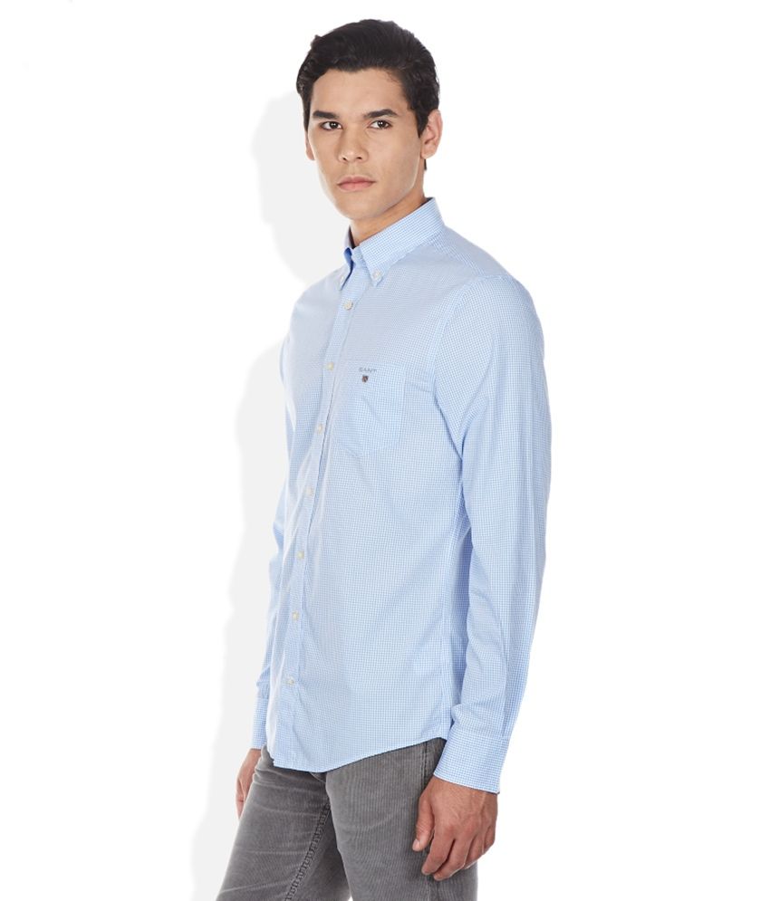 GANT Blue Comfort Fit Casual Shirt - Buy GANT Blue Comfort Fit Casual ...