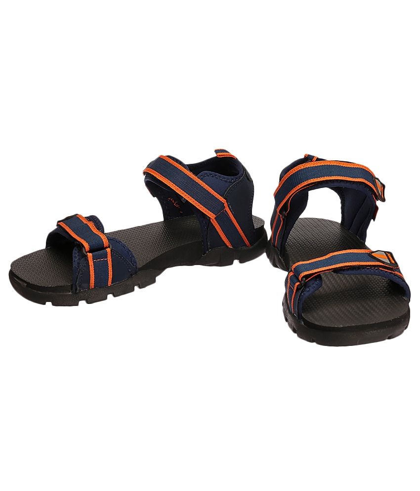 sparx navy blue orange sandals