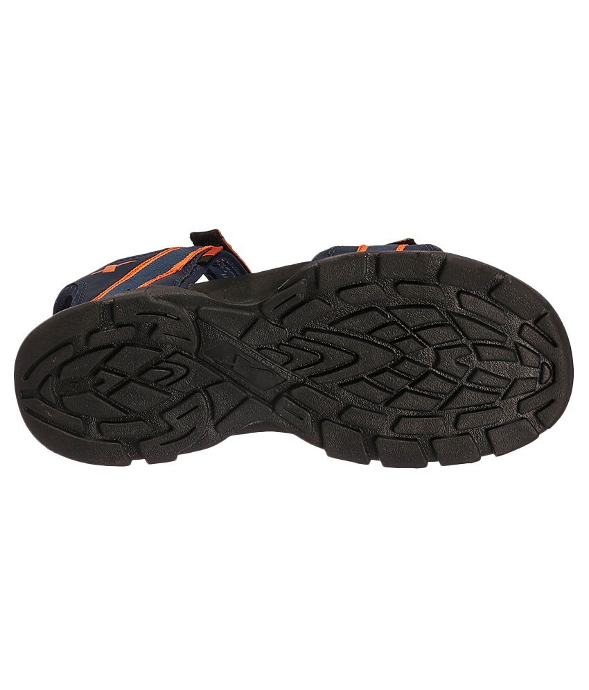 sparx navy blue orange sandals