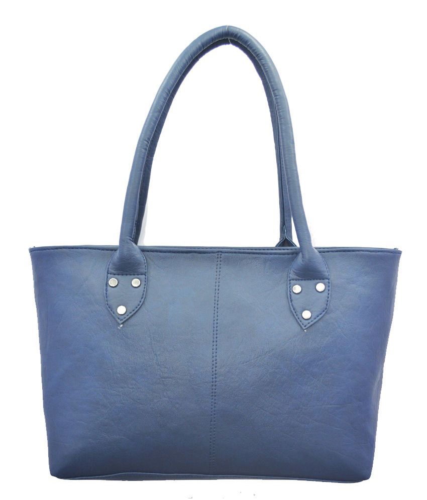 small blue shoulder bag