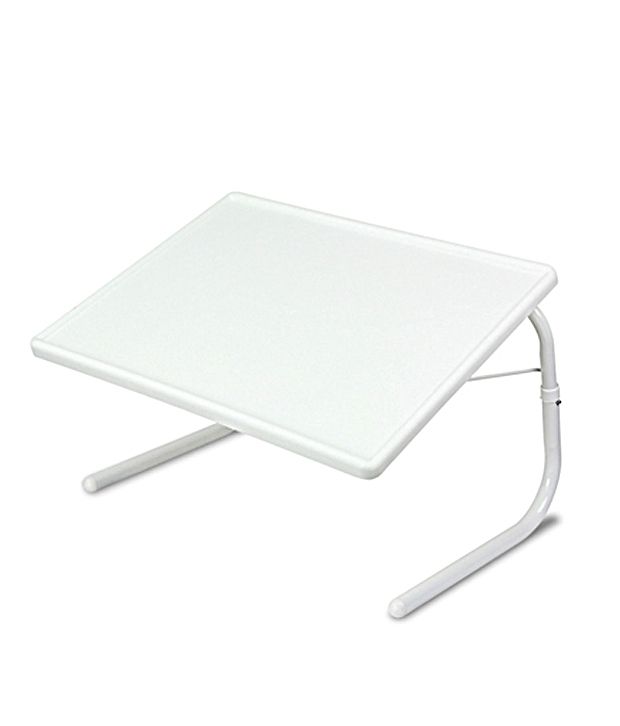 Folding Bed Laptop Table White
