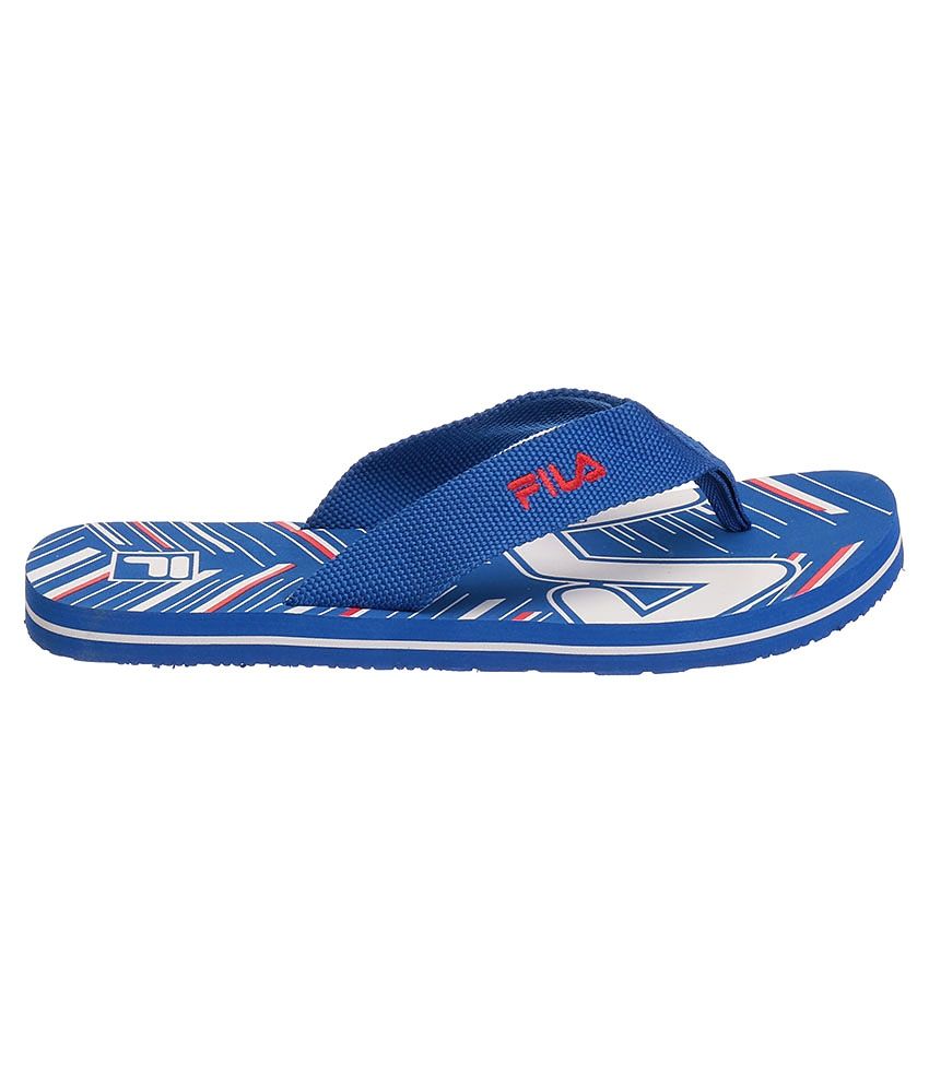 fila slippers blue