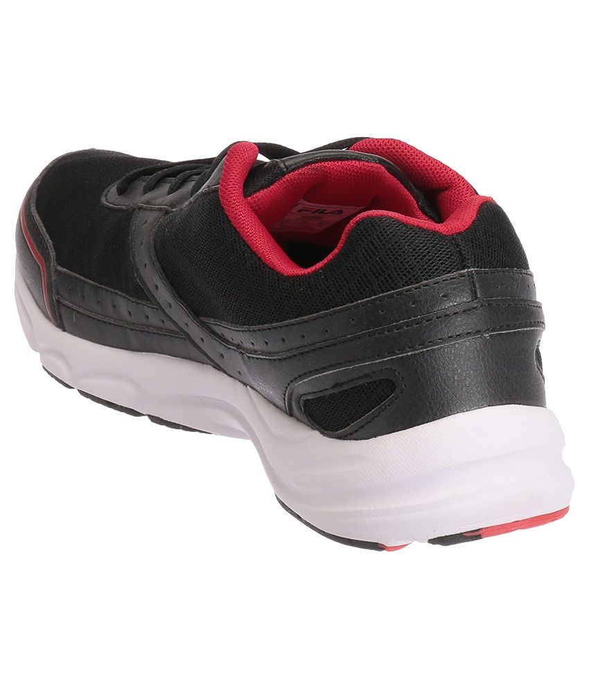 fila black sports shoes