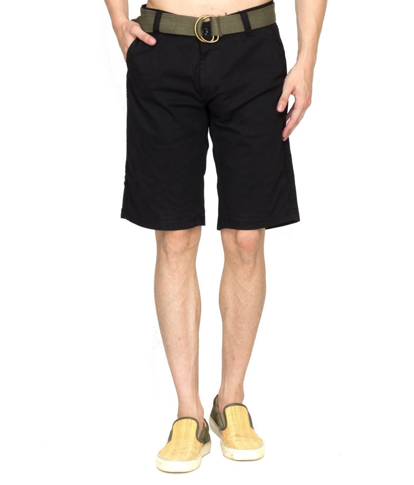 Sokool Black Cotton Shorts For Men - Buy Sokool Black Cotton Shorts For ...