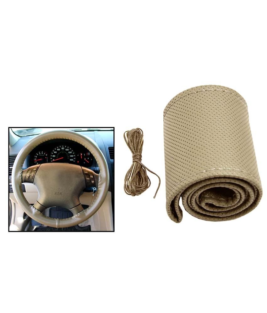 Auto Hub Beige Steering Cover For Hyundai Grand i10 Buy Auto Hub Beige