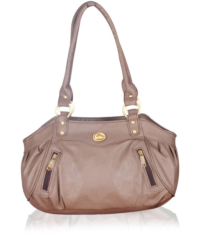 beige shoulder purse