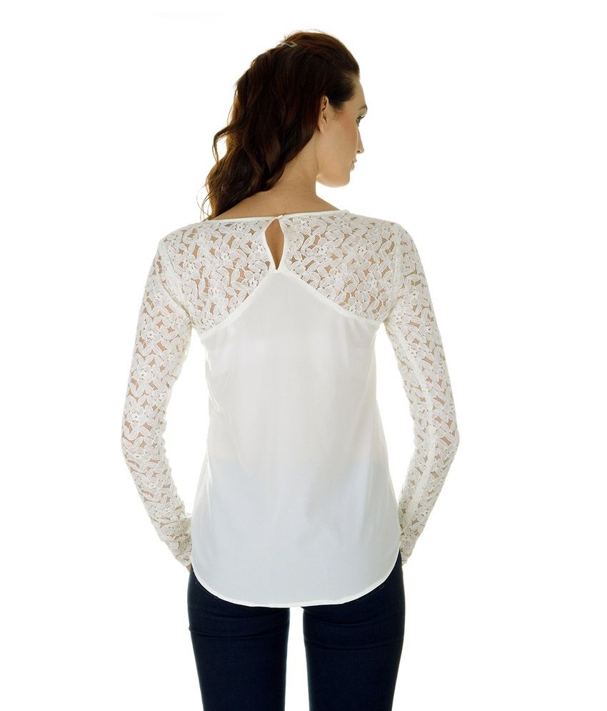 lace sleeves top