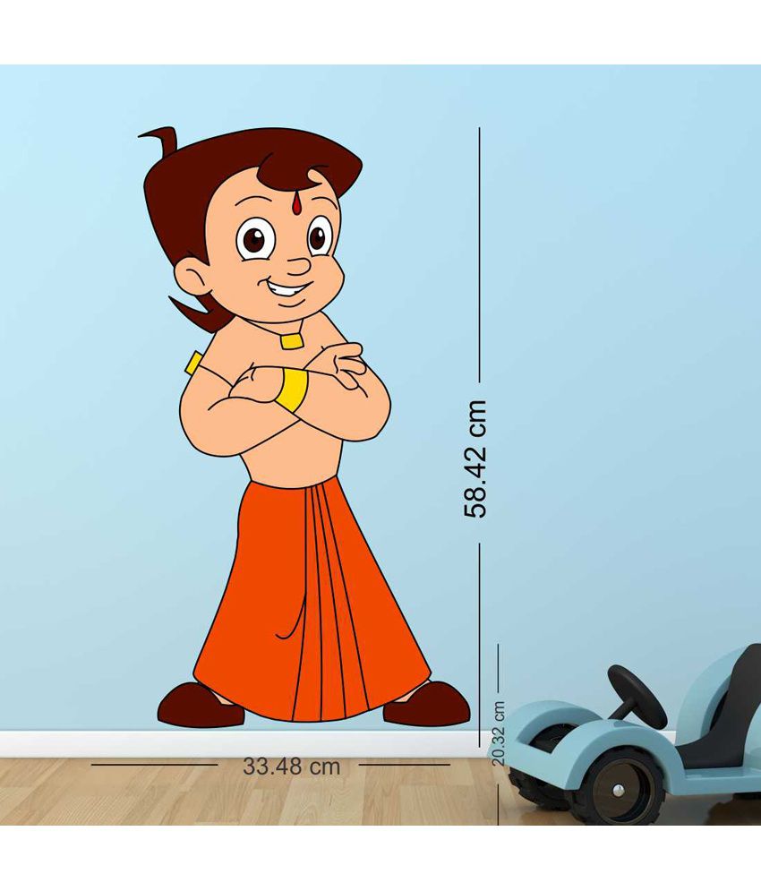 Chhota Bheem Multicolour PVC Wall Stickers - Buy Chhota Bheem Multicolour  PVC Wall Stickers Online at Best Prices in India on Snapdeal