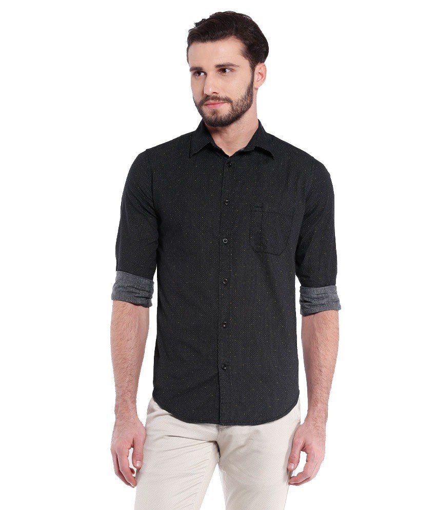 Vintage Elegant Black Full Sleeve Casual Shirt for Men - Buy Vintage ...