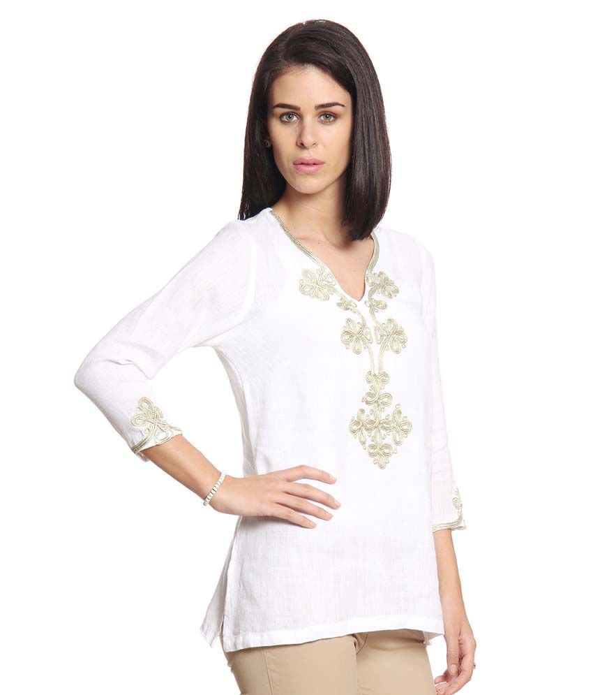 Cottonworld White Cotton Tops Buy Cottonworld White Cotton Tops