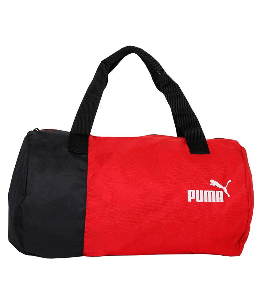 puma gym bag black and red price