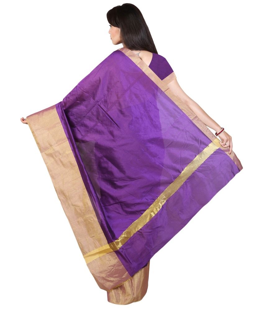 purple cotton sarees
