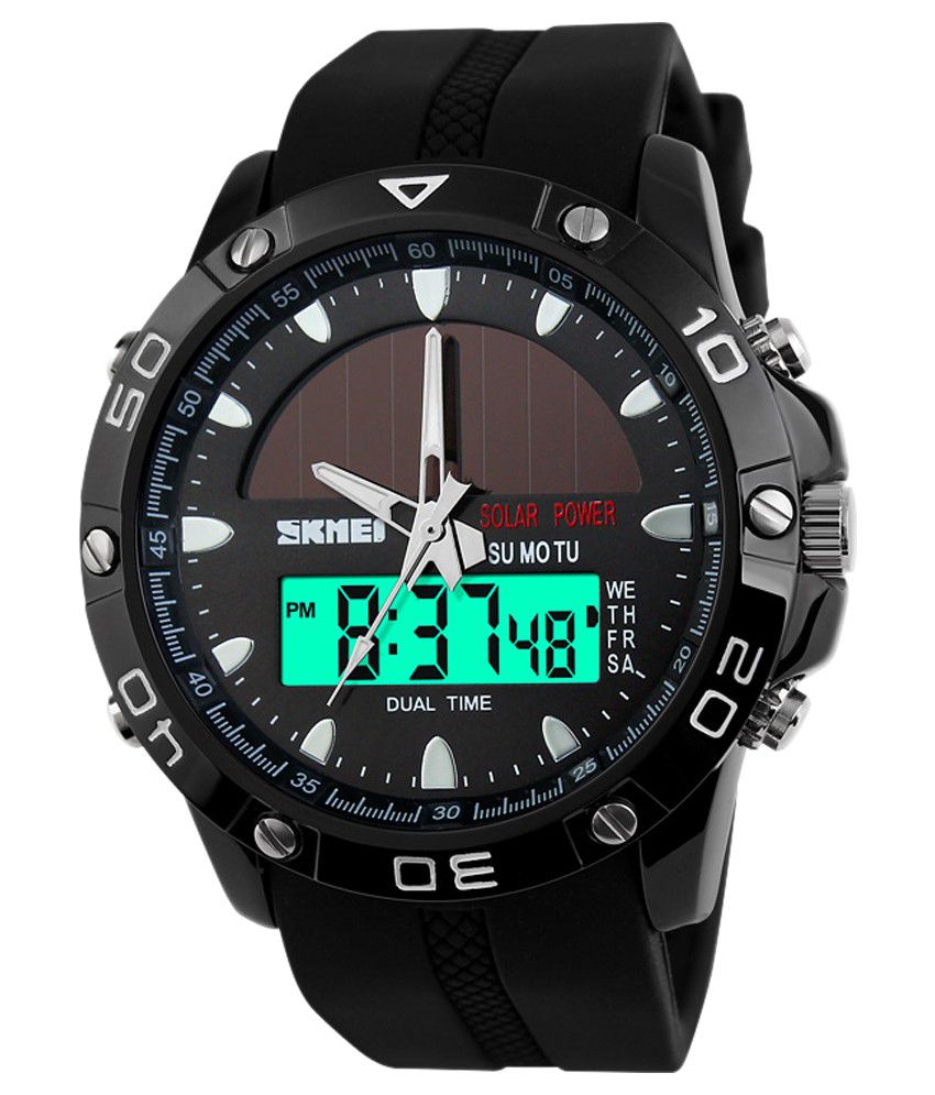 Skmei Black Strap Analog Digital Watch Buy Skmei Black Strap Analog Digital Watch Online At
