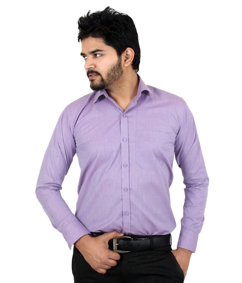 Dress Code Purple Formal Wear Shirt 