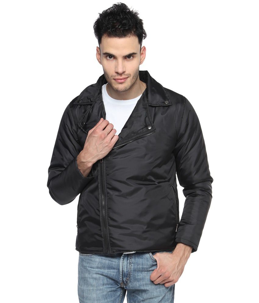 Campus Sutra Black Full Sleeved Nylon Casual Jacket - Buy Campus Sutra ...