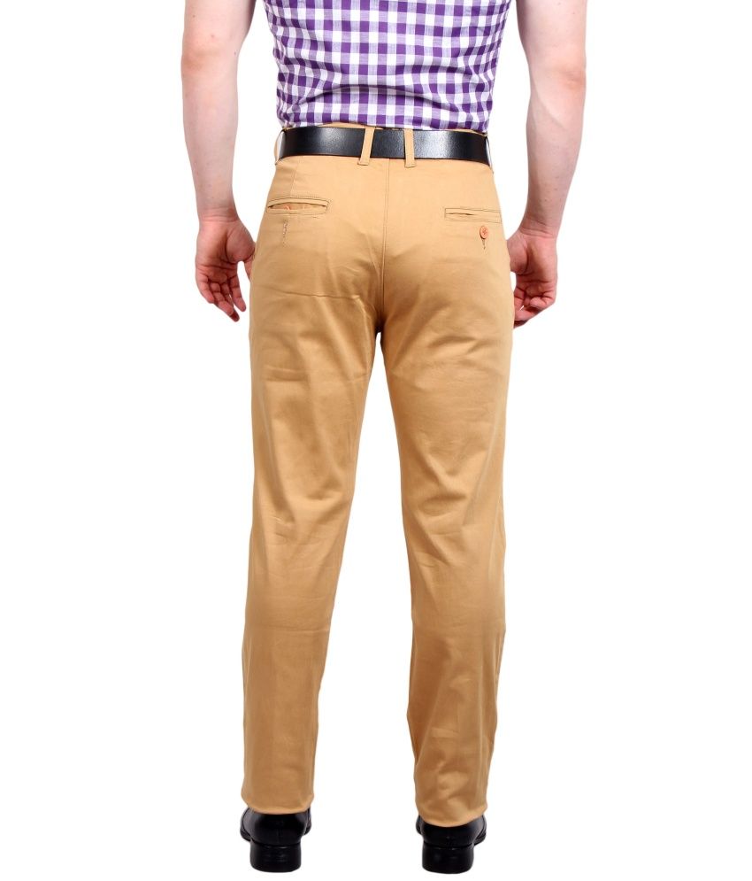 khaki chinos matching shirt